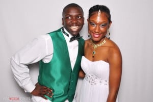 Young couple dressed up at the prom